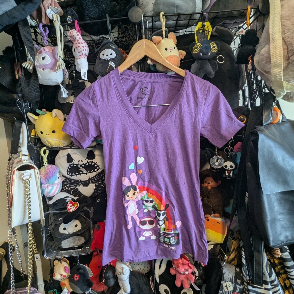 Y2K Paul Frank Graphic V-Neck Tee